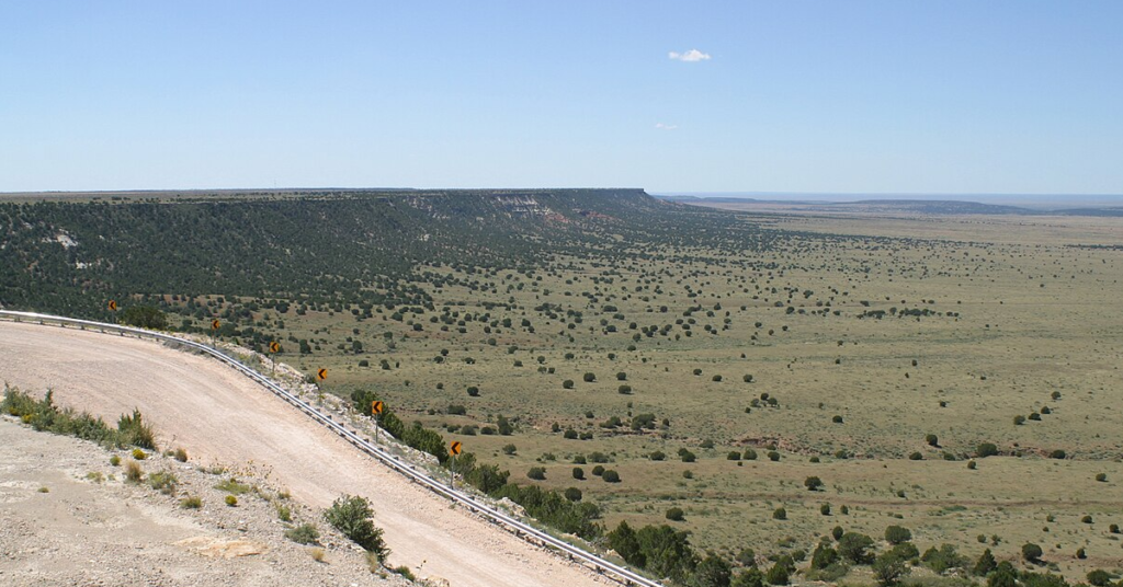The stunning Caprock Escarpment, located near Crosbyton Texas